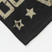 Trotse kleindochter van Desert Storm veteraan fami Fleece Deken (Hoek)
