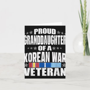 Trotse KleinDochter Van Een Koreaanse Oorlogsveter Kaart