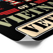 Trotse kleindochter van een Vietnam-veteraan-herde Poster (Hoek)