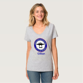 Trotse kleindochter van een vrouwelijke P-38-veter T-shirt
