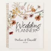Trotse Kleine Bloemige Bloesems Trouw Planner (Voorkant)