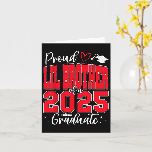 Trotse kleine broer van een afgestudeerde van de k kaart (Gele Bloem)