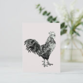Trotse kleine haan! briefkaart (Staand voorkant)