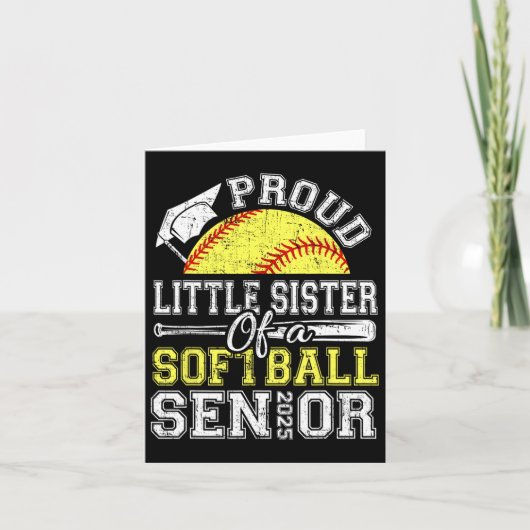 Trotse kleine zus van een afgestudeerde Softll sen Kaart (Voorkant)