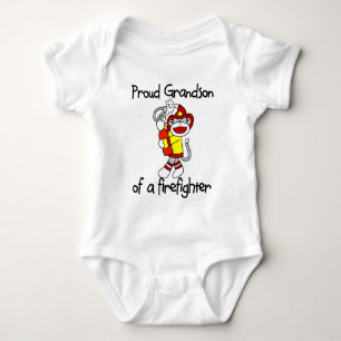 Trotse kleinzoon van brandweerman romper