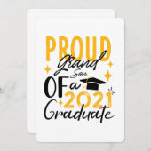 Trotse kleinzoon van een afstuderen aankondiging v (Voorkant / Achterkant)