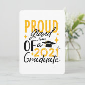 Trotse kleinzoon van een afstuderen aankondiging v (Staand voorkant)