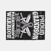 Trotse kleinzoon van een Parkinsons krijger PD Awa Fleece Deken (Voorkant (Horizontaal))