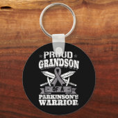Trotse kleinzoon van een Parkinsons krijger PD Awa Sleutelhanger (Voorkant)