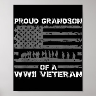 Trotse kleinzoon van een veteraan uit de Tweede We Poster