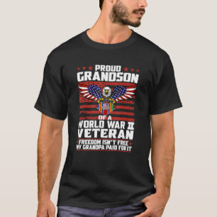 Trotse kleinzoon van een veteraan uit de Tweede We T-shirt