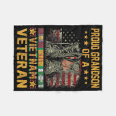 Trotse kleinzoon van een Vietnamese veteraan Ameri Fleece Deken (Voorkant (Horizontaal))