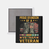 Trotse kleinzoon van een Vietnamese veteraan Ameri Magneet (Voorkant / Achterkant)