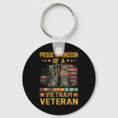 Trotse kleinzoon van een Vietnamese veteraan Ameri Sleutelhanger (Voorkant)