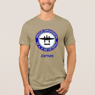 Trotse kleinzoon van een vrouwelijke P-38-veteraan Tri-Blend Shirt