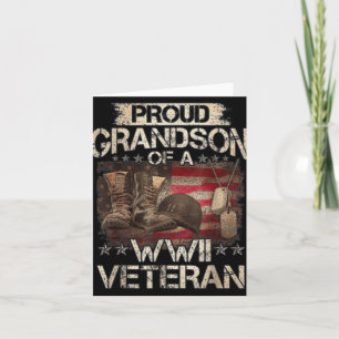 Trotse Kleinzoon Van Een Ww2 Veteraan Militaire Fa Kaart