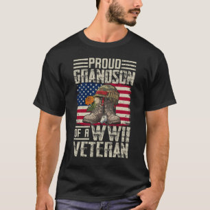 Trotse Kleinzoon Van Een WWII-Veteraan Patriottisc T-shirt