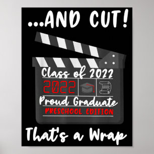 Trotse kleuterschool afgestudeerde grappige pre-k  poster