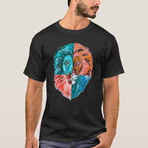 Trotse Krachtige Leeuw Leo Astrologie Hoofd Trots T-shirt