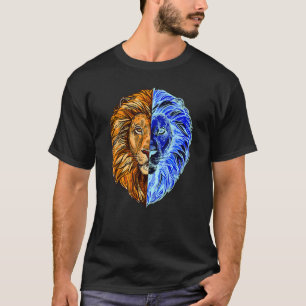 Trotse Krachtige Leeuw Leo Astrologie Hoofd Trots T-shirt