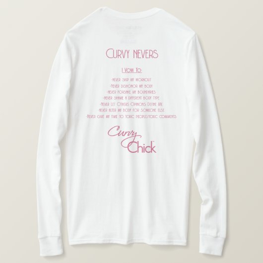 Trotse & kromme lichaamspositiviteit t-shirt (Design achterkant)