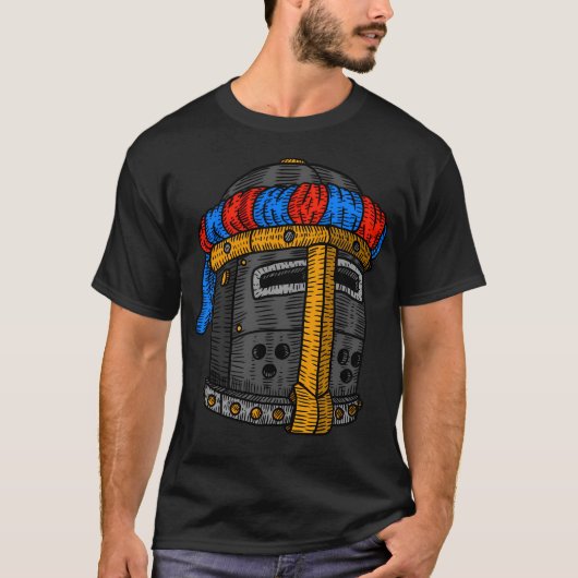 Trotse Kruisvaarder Ridderhelm. T-shirt (Voorkant)