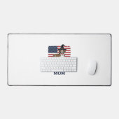 Trotse Labrado-moeder Patriottische hond Halloween Bureaumat (Keyboard & Muis)