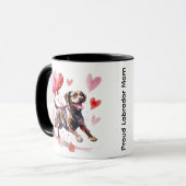 Trotse Labrador Moeder Mok | Valentijnsdag Hond Mo (Voorkant links)