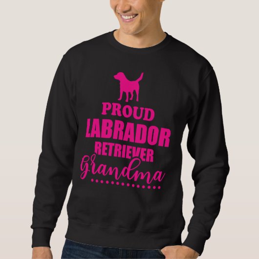 Trotse labrador retriever oma mag trui (Voorkant)