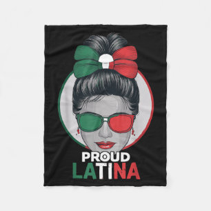 Trotse latina mexicaanse hispanic erfgoed maand me fleece deken
