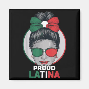 Trotse latina mexicaanse hispanic erfgoed maand me magneet