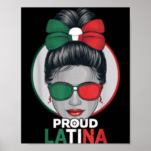 Trotse latina mexicaanse hispanic erfgoed maand me poster