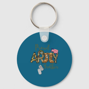 Trotse Leger Broer Militair Broer Sleutelhanger