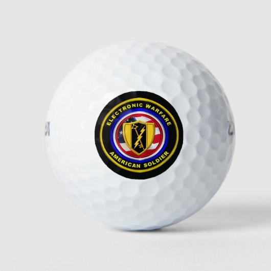 Trotse Leger Elektronische Warfare Veteraan Golfballen (Voorkant)