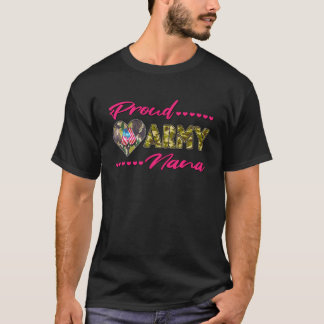 Trotse leger Nana Camo VS-vlag hondenpenning milit T-shirt
