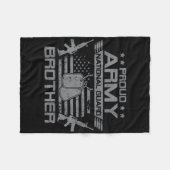 Trotse Leger Nationale Garde Broeder Vlag Verenigd Fleece Deken (Voorkant (Horizontaal))