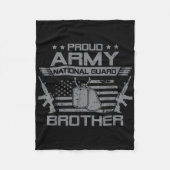 Trotse Leger Nationale Garde Broeder Vlag Verenigd Fleece Deken (Voorkant)