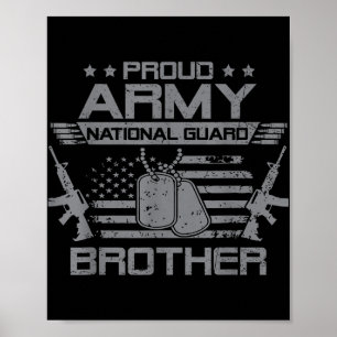 Trotse Leger Nationale Garde Broeder Vlag Verenigd Poster