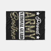 Trotse Leger Nationale Garde Broer Militaire Famil Fleece Deken (Voorkant (Horizontaal))