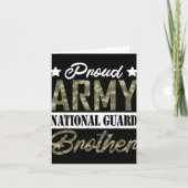 Trotse Leger Nationale Garde Broer Militaire Famil Kaart (Voorkant)