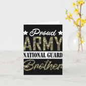 Trotse Leger Nationale Garde Broer Militaire Famil Kaart (Gele Bloem)