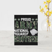 Trotse Leger Nationale Garde Broer Militaire Famil Kaart (Gele Bloem)
