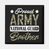 Trotse Leger Nationale Garde Broer Militaire Famil Magneet (Voorkant)