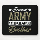 Trotse Leger Nationale Garde Broer Militaire Famil Muismat (Voorkant)