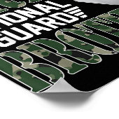 Trotse Leger Nationale Garde Broer Militaire Famil Poster (Hoek)