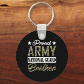 Trotse Leger Nationale Garde Broer Militaire Famil Sleutelhanger (Voorkant)