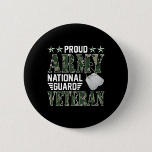 Trotse leger Nationale Garde Veteraan Militaire fa Ronde Button 5,7 Cm