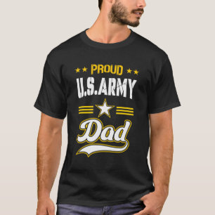 Trotse leger vader van een Amerikaanse soldaat mil T-shirt