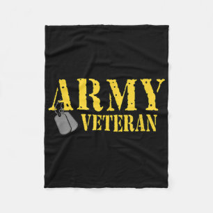 Trotse Leger Veteraan Shirt Military Pride T Shirt Fleece Deken