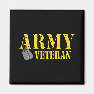 Trotse Leger Veteraan Shirt Military Pride T Shirt Magneet